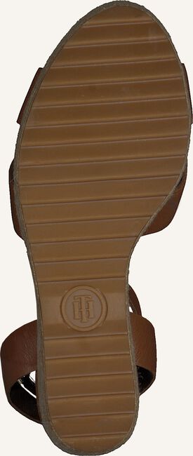 Cognac TOMMY HILFIGER Platte sandalen TH RAFFIA HIGH WEDGE Cognac TOMMY HILFIGER Platte sandalen TH RAFFIA HIGH WEDGE - large