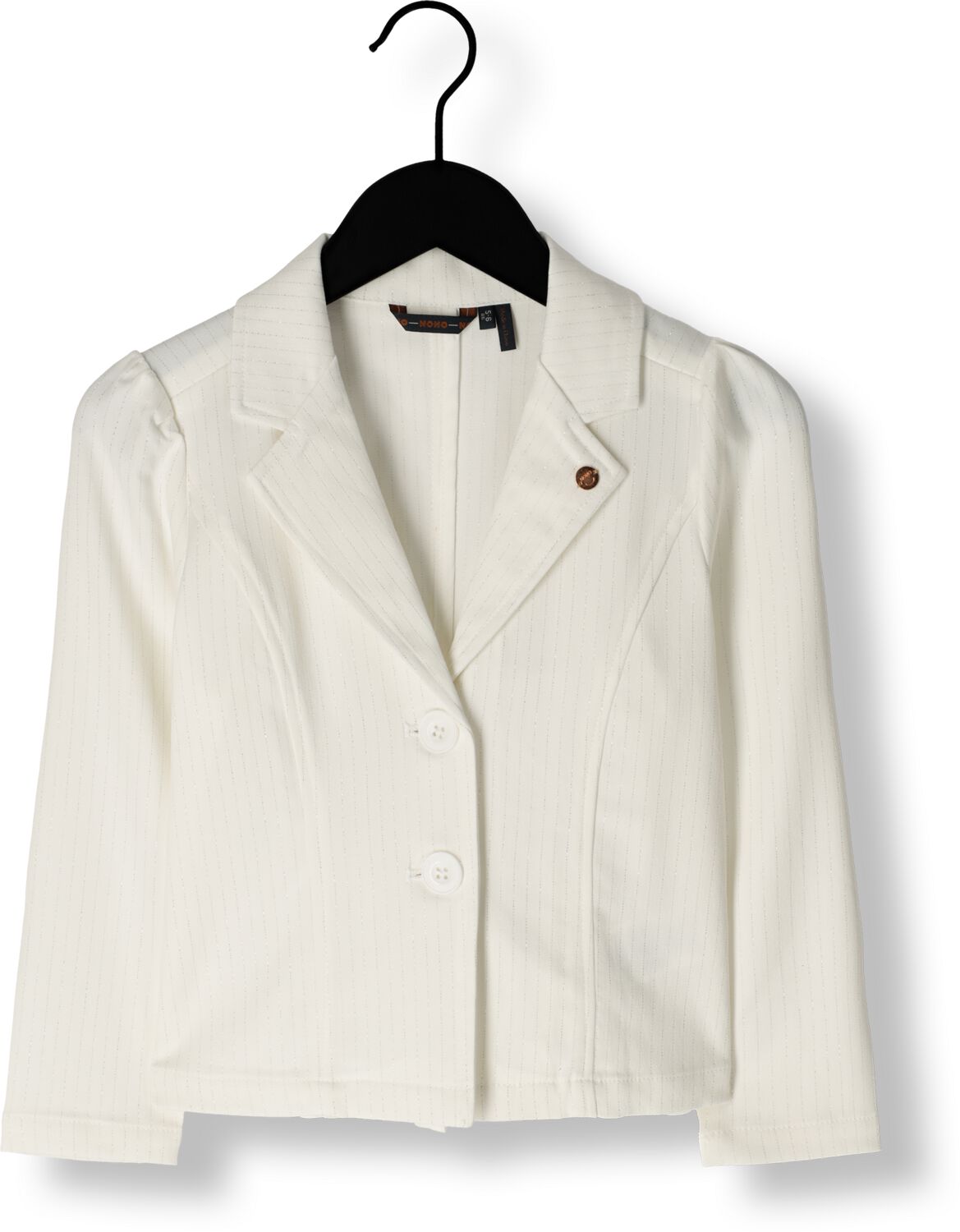 NONO Meisjes Blazers Dip Girls Lurex Pinstripe Blazer White Wit