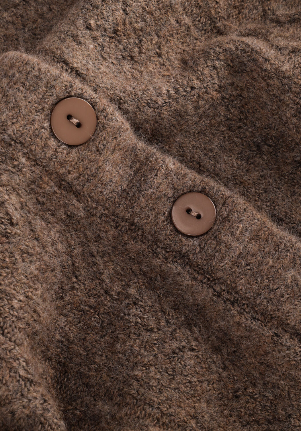 Taupe CO'COUTURE Vest PIXIE POINTELLE CARDIGAN - large