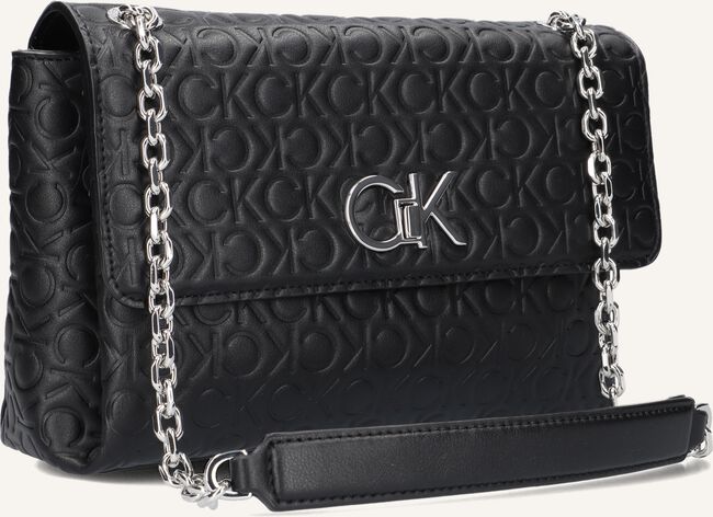 Zwarte CALVIN KLEIN Schoudertas RE-LOCK EW CONV XBODY EMB MONO Zwarte CALVIN KLEIN Schoudertas RE-LOCK EW CONV XBODY EMB MONO - large