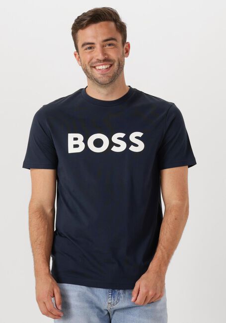 Donkerblauwe BOSS ORANGE T-shirt THINKING 1 - large
