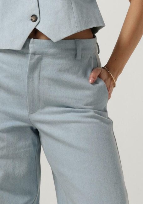 Lichtblauwe MY ESSENTIAL WARDROBE Wijde broek WINNIEMW 159 WIDE PANT - large