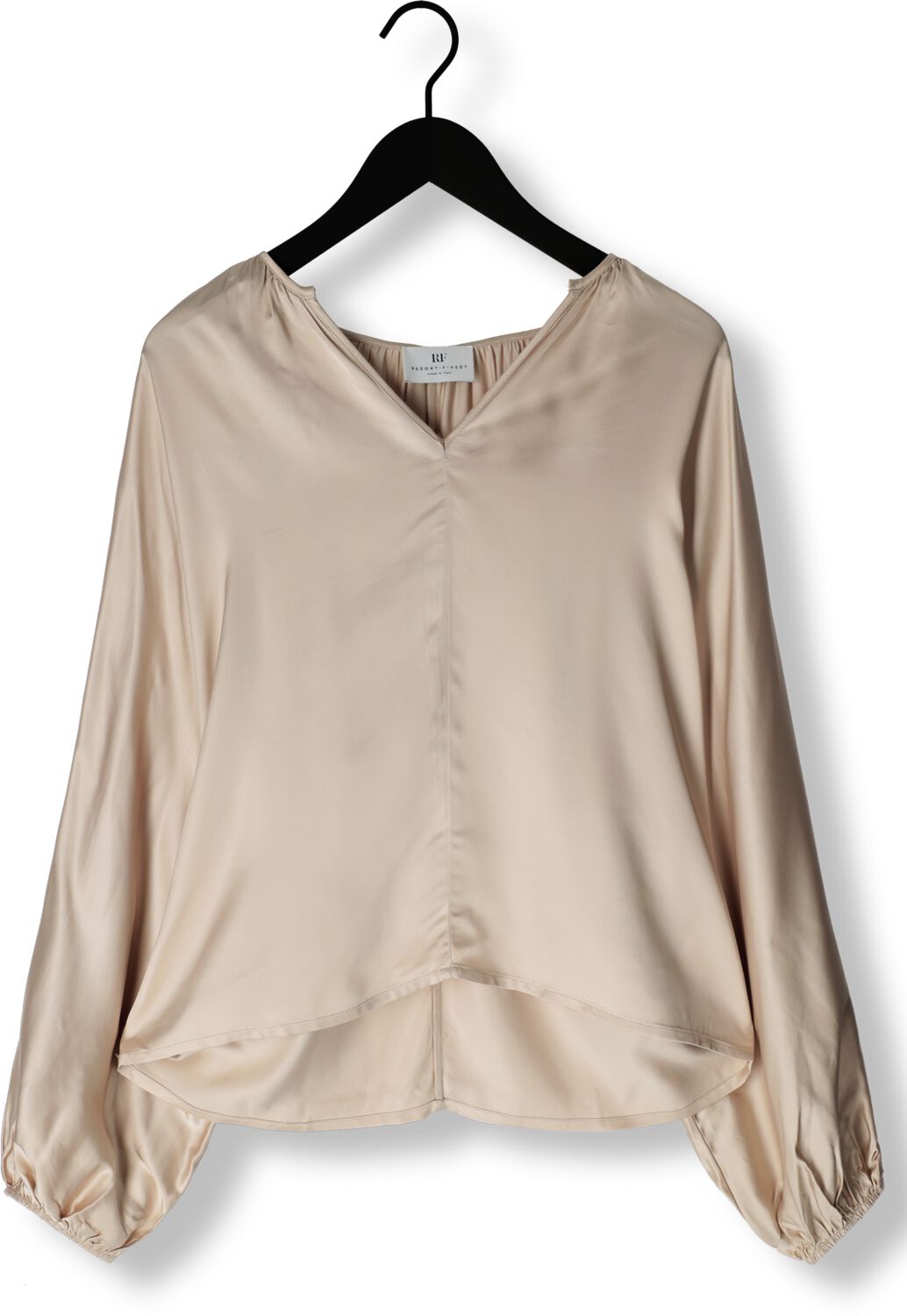 RESORT FINEST Dames Blouses Satin Balloon Blouse Beige