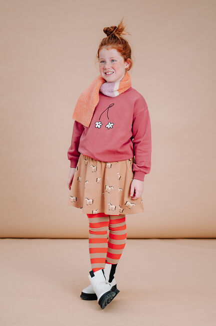Rode SPROET & SPROUT Maillots TIGHTS BLOCK STRIPE - large