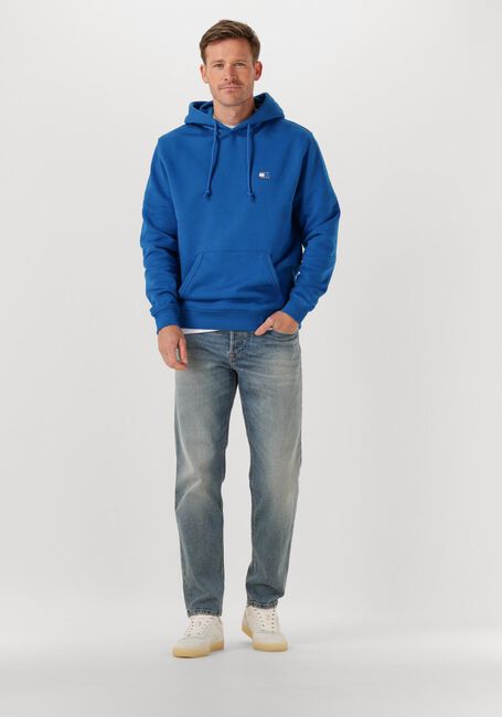 Blauwe TOMMY JEANS Sweater TJM REG BADGE HOODIE EXT - large