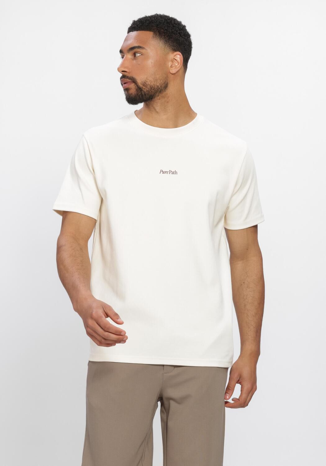 Ecru PURE PATH T-shirt LANDSCAPE - large