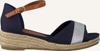 Blauwe TOMMY HILFIGER Platte sandalen ROPE WEDGE SANDAL - medium