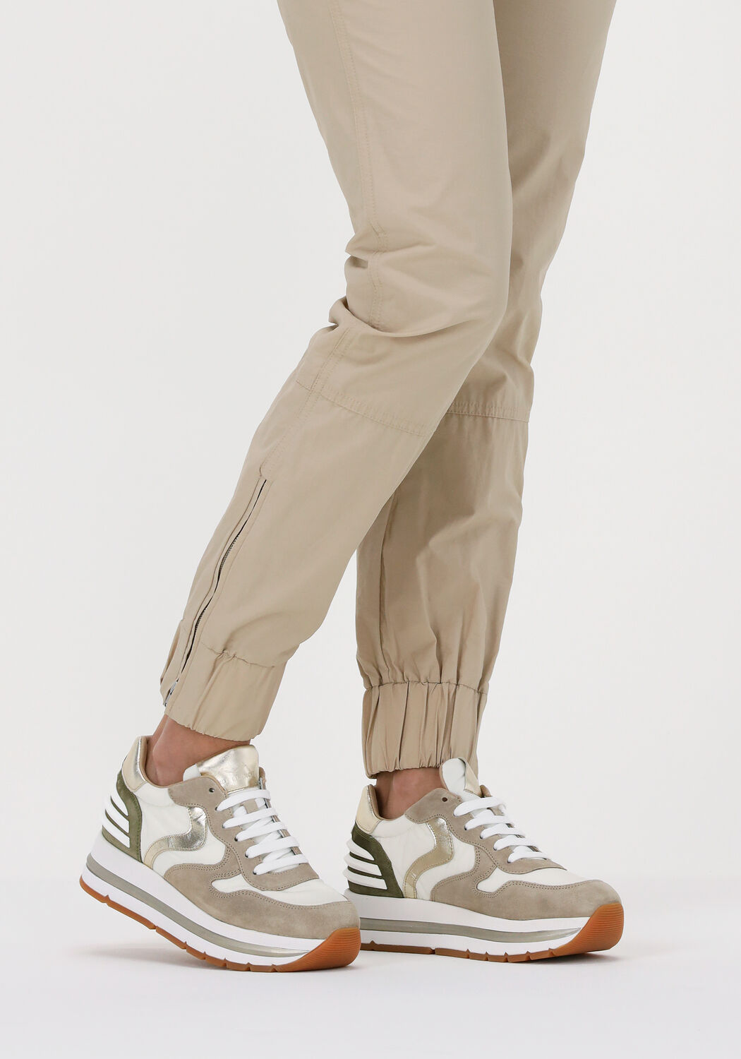 Beige VOILE BLANCHE Lage sneakers MARAN POWER | Omoda