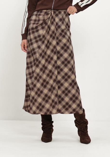 Bruine AIMEE THE LABEL Rokken HAVANAW6 CHECK SKIRT - large