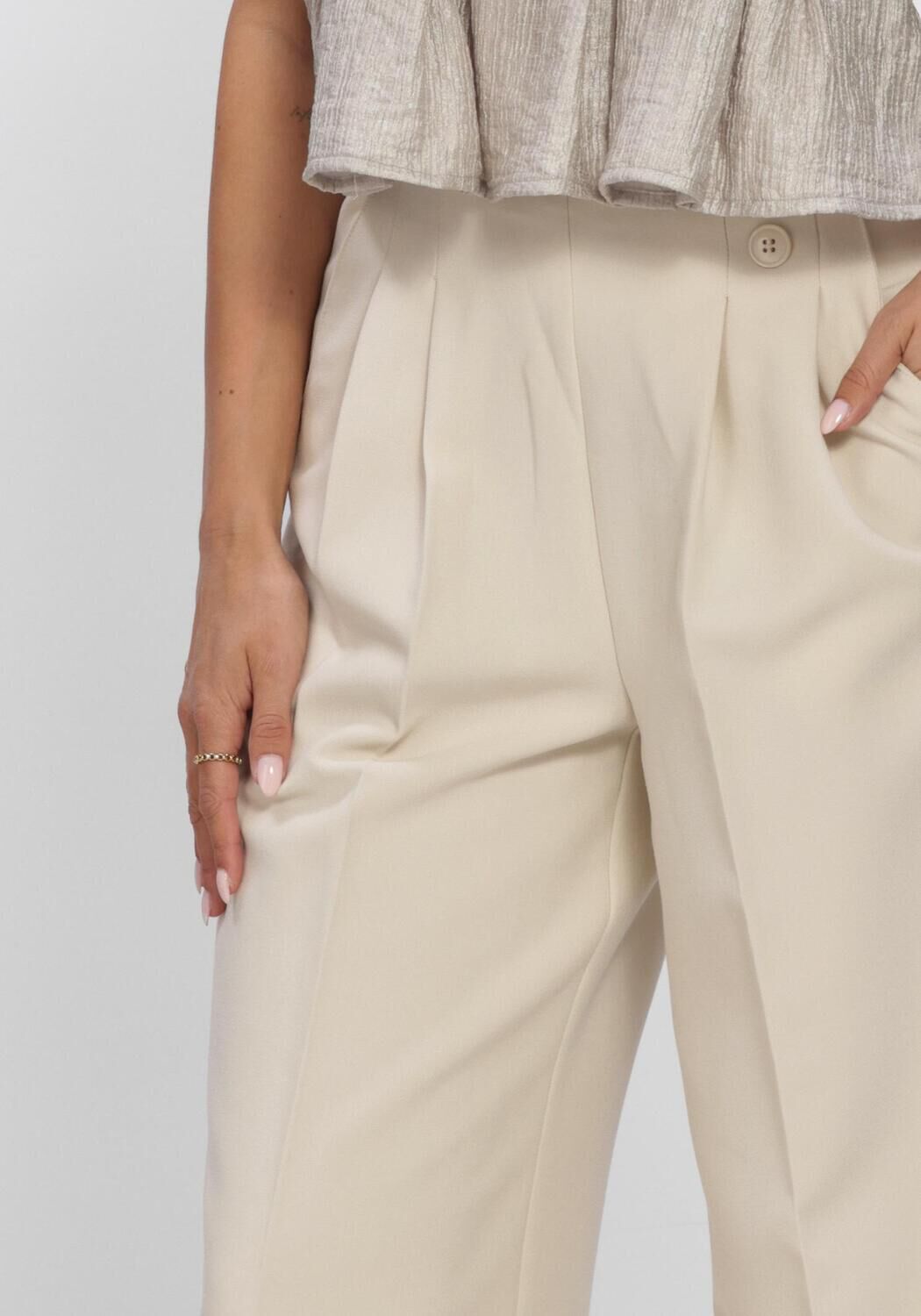 Ecru CO'COUTURE Broeken ACILECC PLEAT PANT LL - large