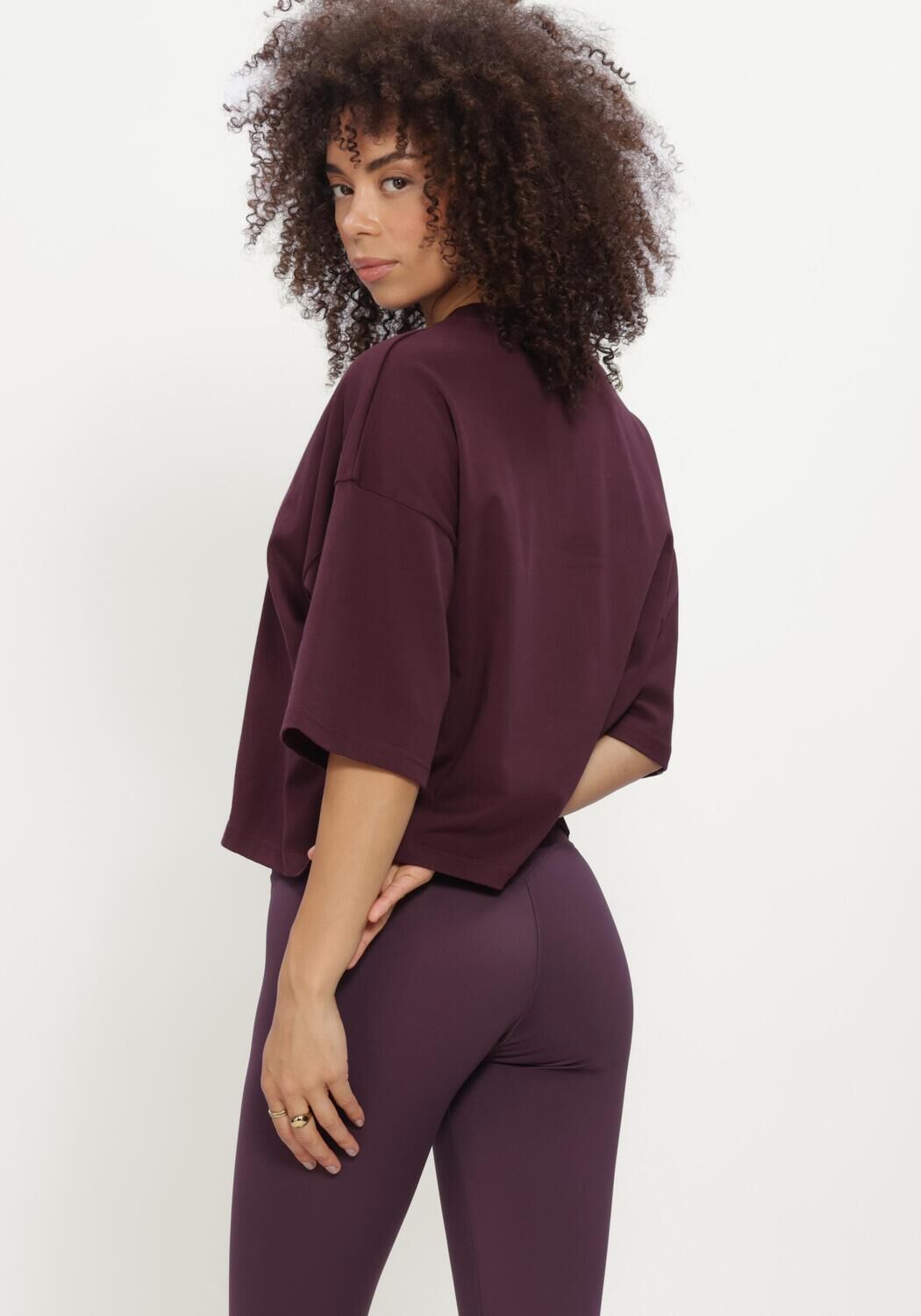 THE LOLA CLUB Dames Tops & T-shirts Stella Ss Tee Bordeaux