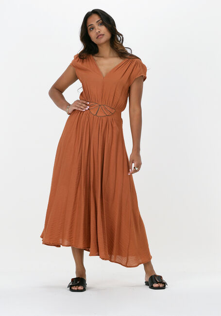 Bruine LOUIZON Maxi jurk WESTWAY ROBE - large