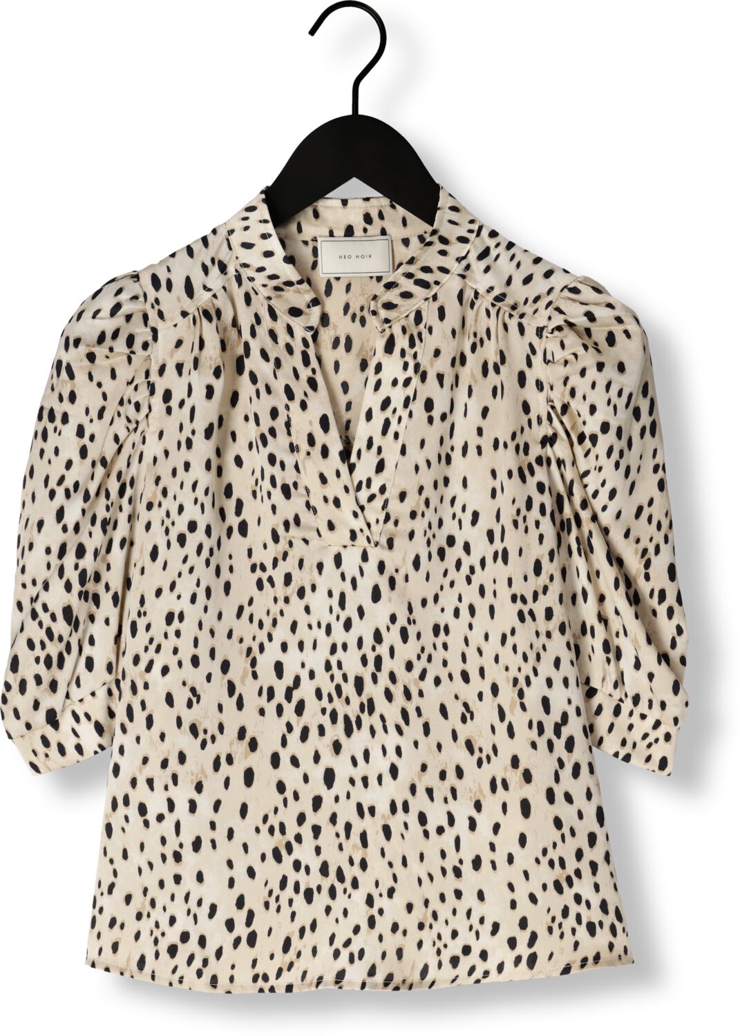 NEO NOIR Dames Blouses Roella Desert Dot Blouse Gebroken Wit