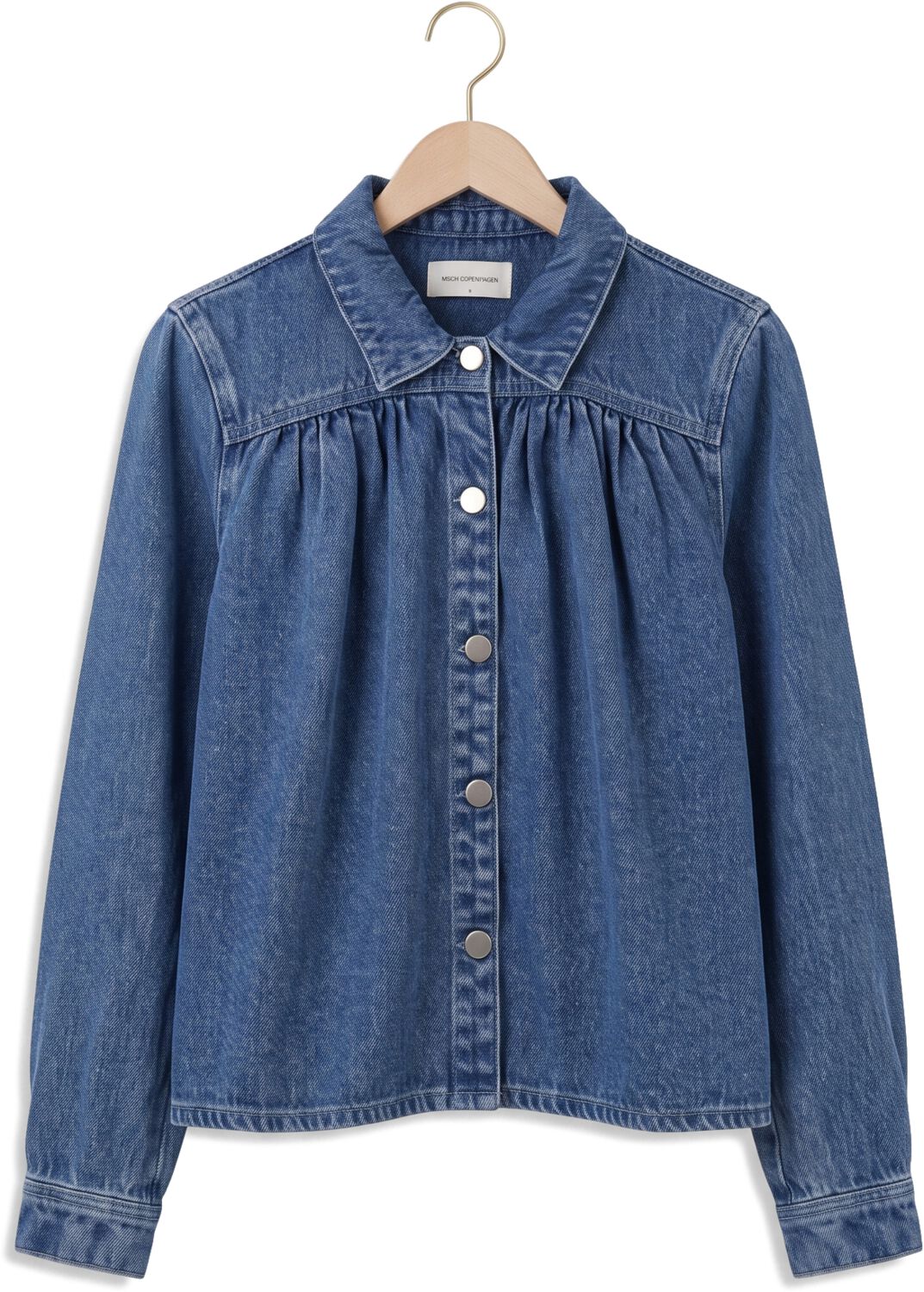 MSCH COPENHAGEN Dames Blouses Mschago Rue Shirt Blauw