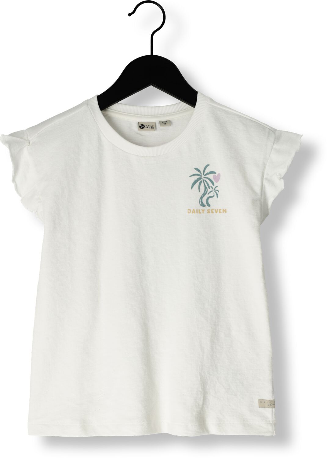 DAILY7 Meisjes Tops & T-shirts T-shirt Backprint Wit