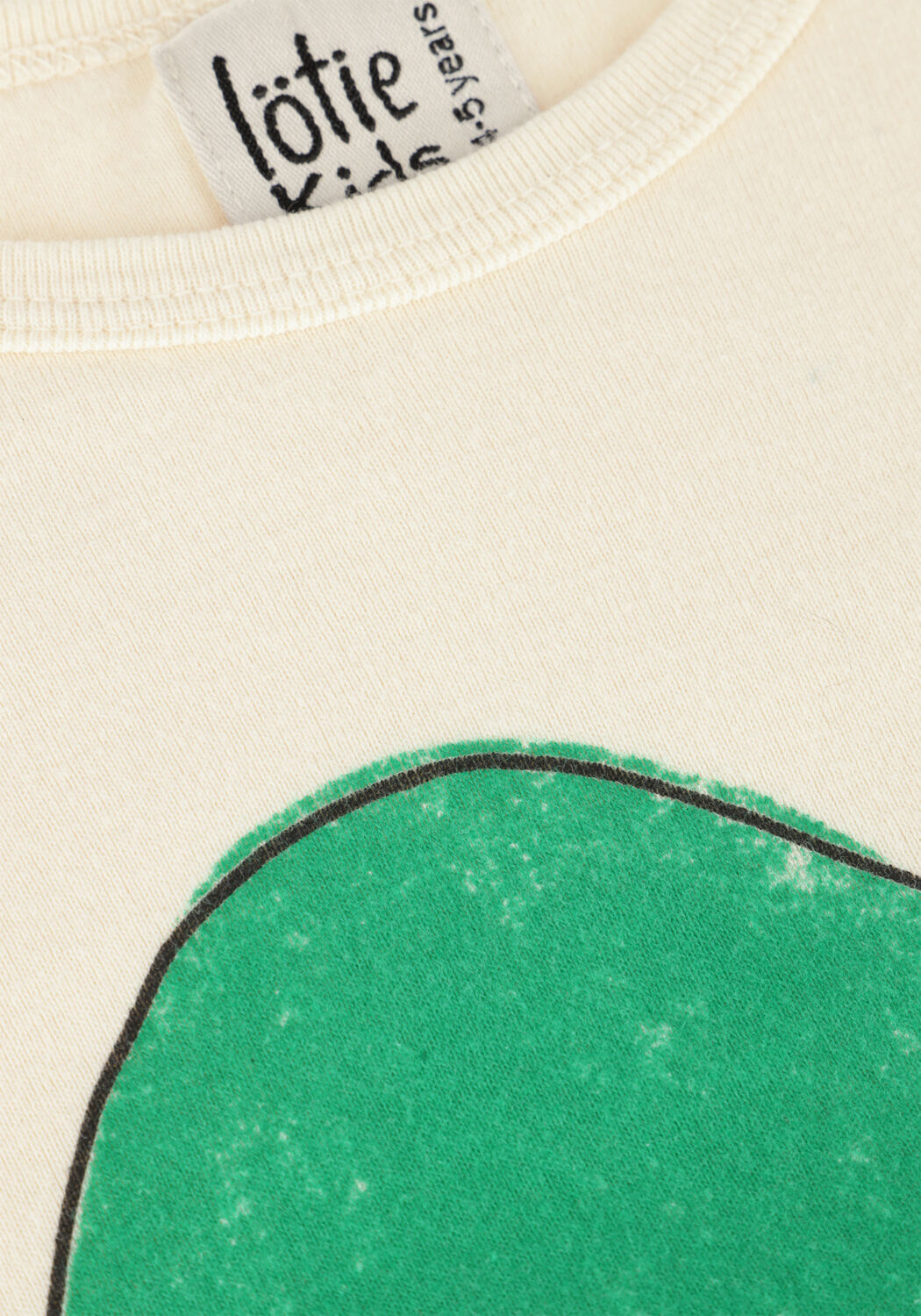 Gebroken wit L&Ouml;TIEKIDS T-shirt S25-190-27 - large