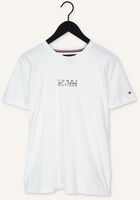 Witte TOMMY HILFIGER T-shirt SQUARE LOGO TEE Witte TOMMY HILFIGER T-shirt SQUARE LOGO TEE - medium