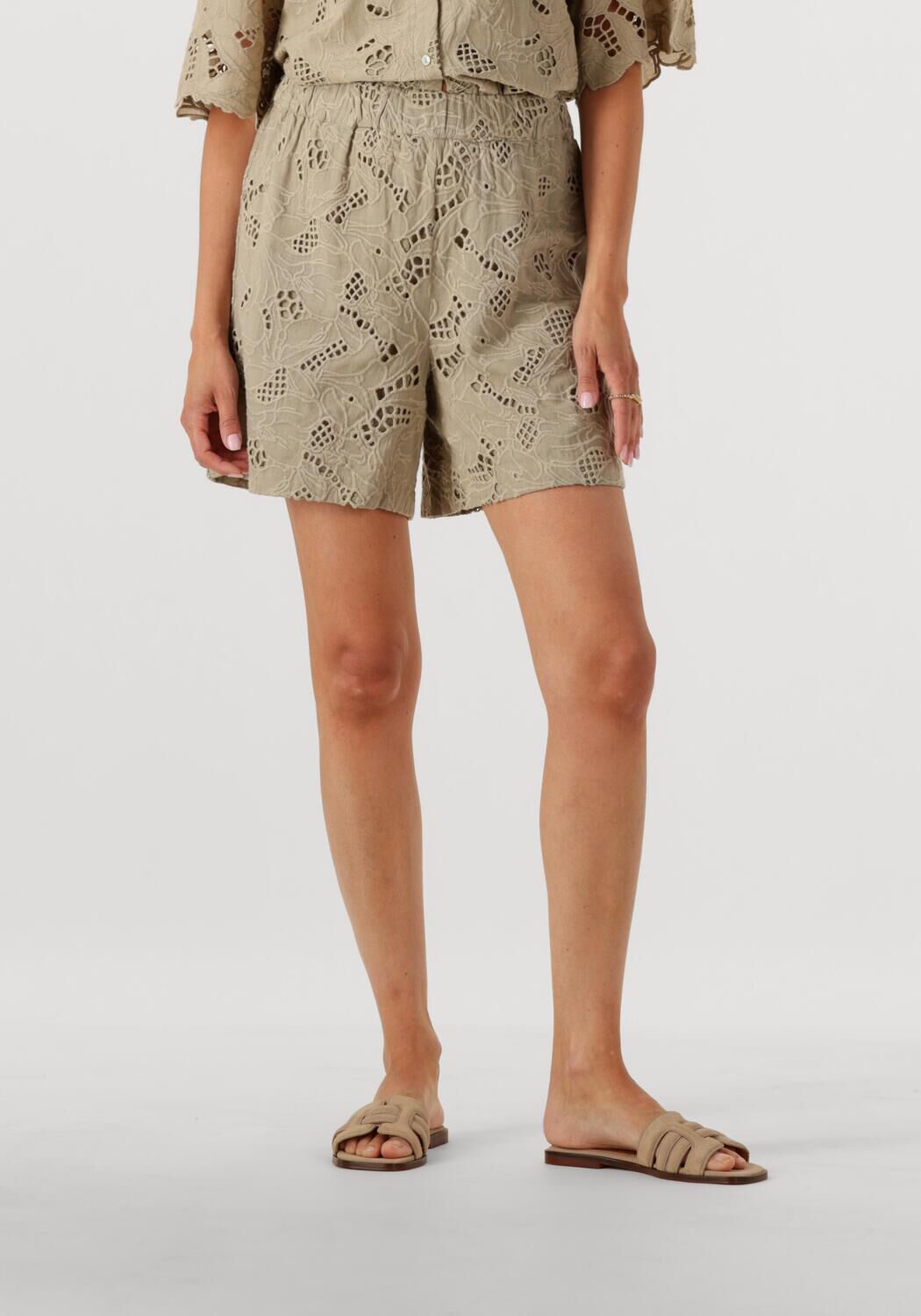 Y.A.S. Dames Broeken Yassagga Shorts Groen