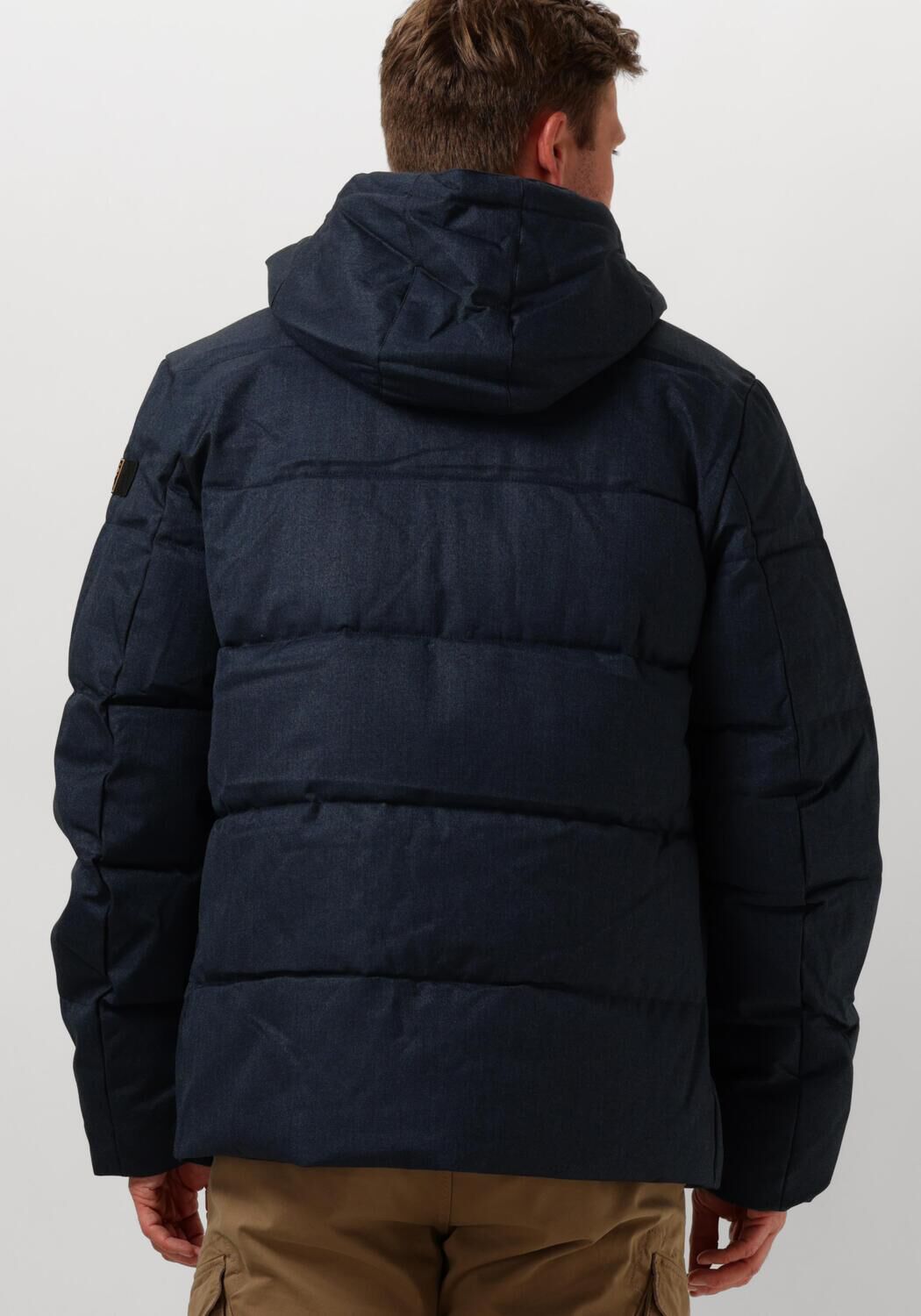 PME LEGEND Heren Jassen Semi Long Jacket Yetcraft Melange Twill Blauw
