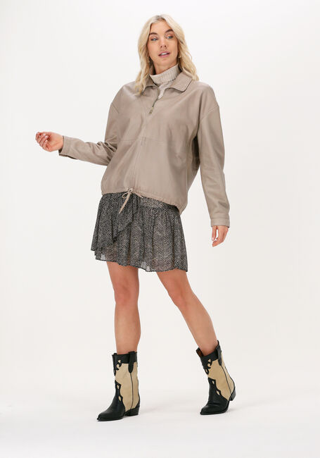 Taupe GOOSECRAFT Leren jas ROSA BLOUSE - large