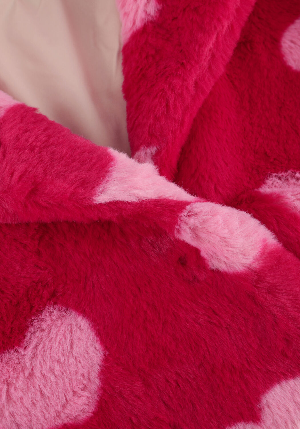 Roze KONGES SLOJD Faux fur jas FUZZIE COAT GRS - large