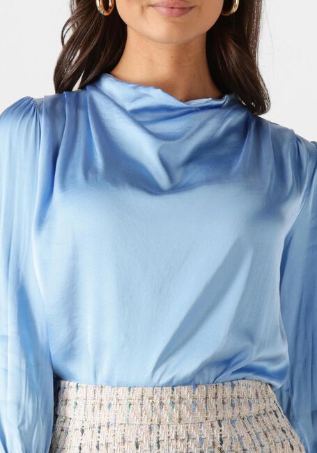 Lichtblauwe FREEBIRD Blouses TESKE LS - large