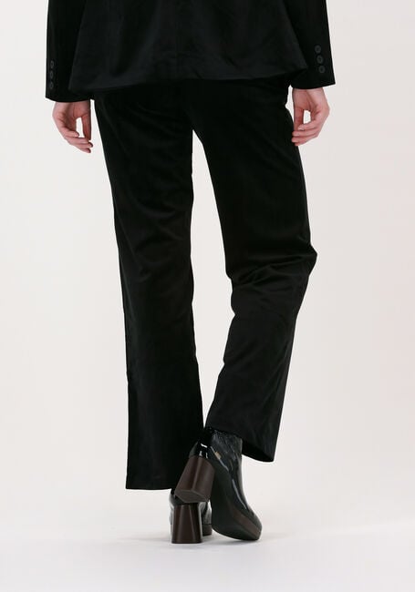 Zwarte NA-KD Pantalon VELVET WIDE SUIT PANTS - large