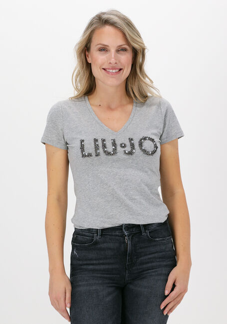 Grijze LIU JO T-shirt T-SHIRT MODA M/C - large