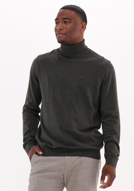 Groene SELECTED MEN Coltrui SLHBERG ROLL NECK - large