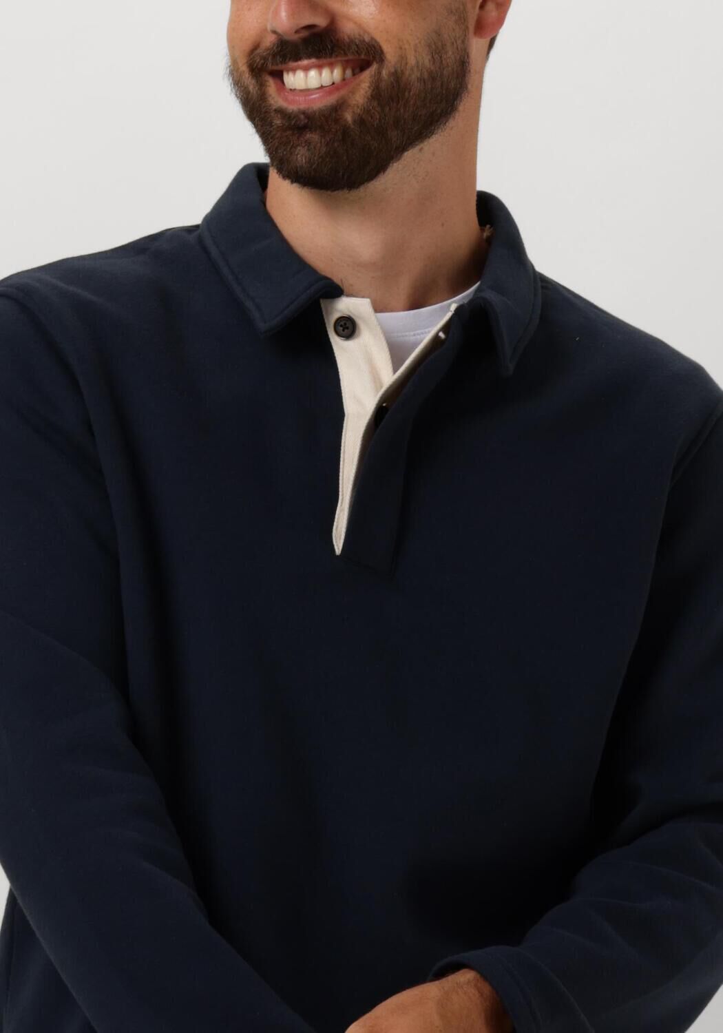 ANERKJENDT Heren Truien & Vesten Aksoren Polo Sweat Blauw