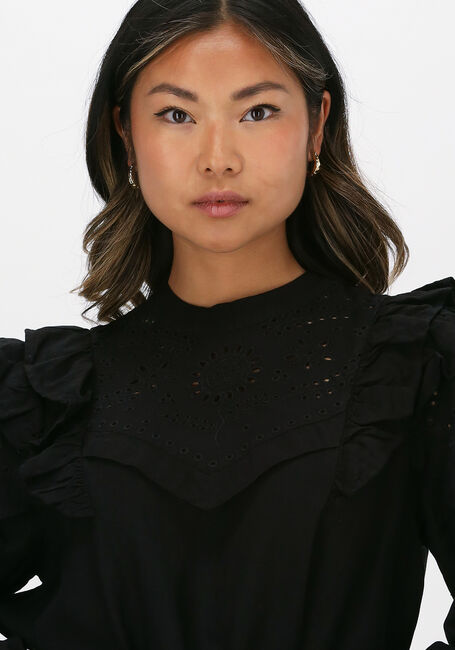 Zwarte SCOTCH & SODA Blouses EMBROIDERED VOLUMINOUS SLEEVED - large