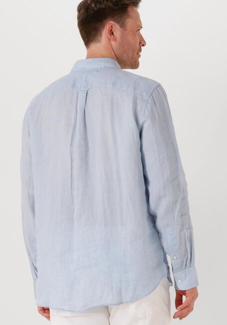 Lichtblauwe TOMMY HILFIGER Casual overhemd PIGMENT DYED LI SOLID RF SHIRT - large