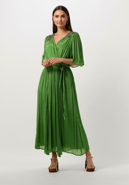 Groene LOUIZON Maxi jurk ASTRAL - large