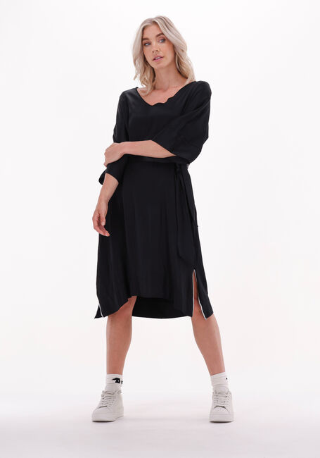 Zwarte 10DAYS Mini jurk KIMONO TUNIC - large