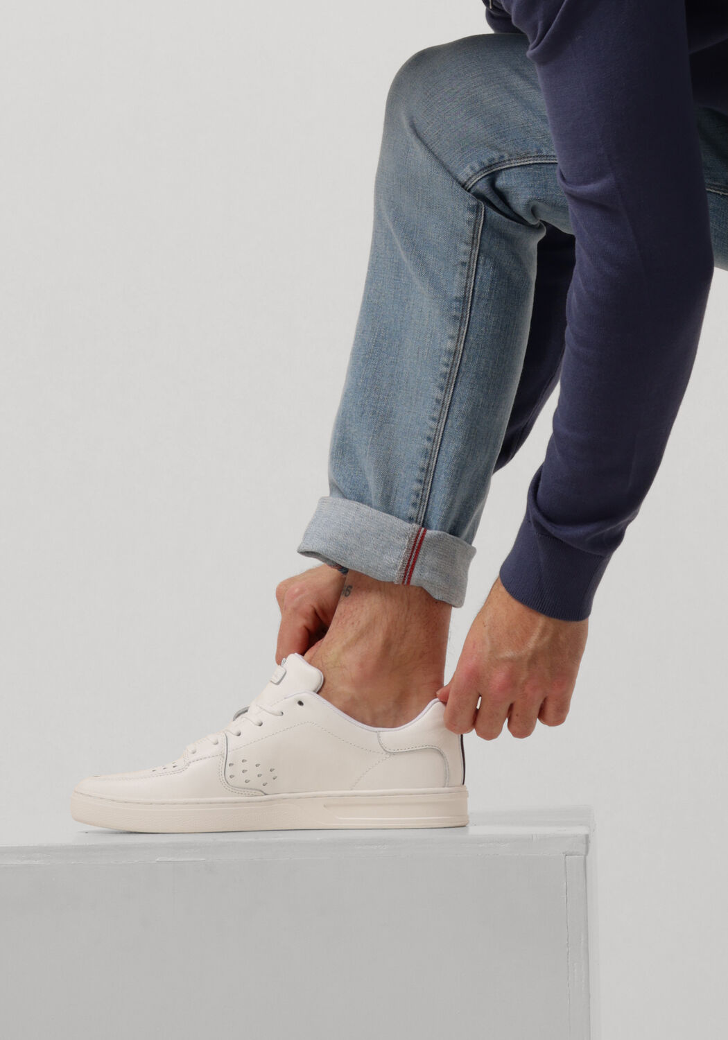 Witte PS PAUL SMITH Lage sneakers MENS SHOE COSMO - large