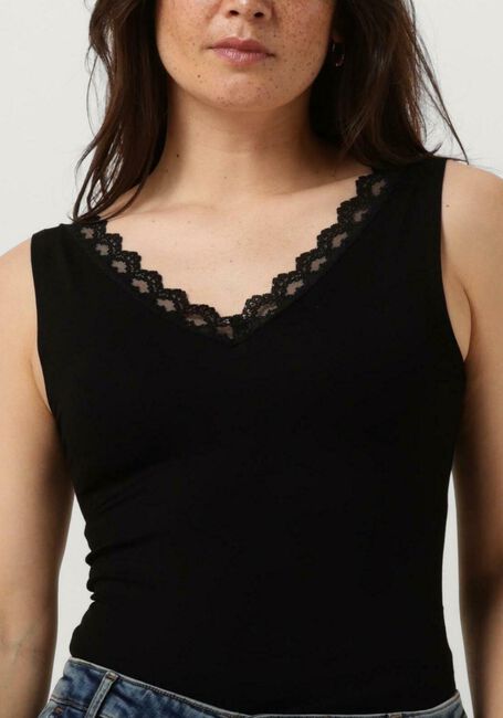 Zwarte BY-BAR Top LACE SINGLET - large