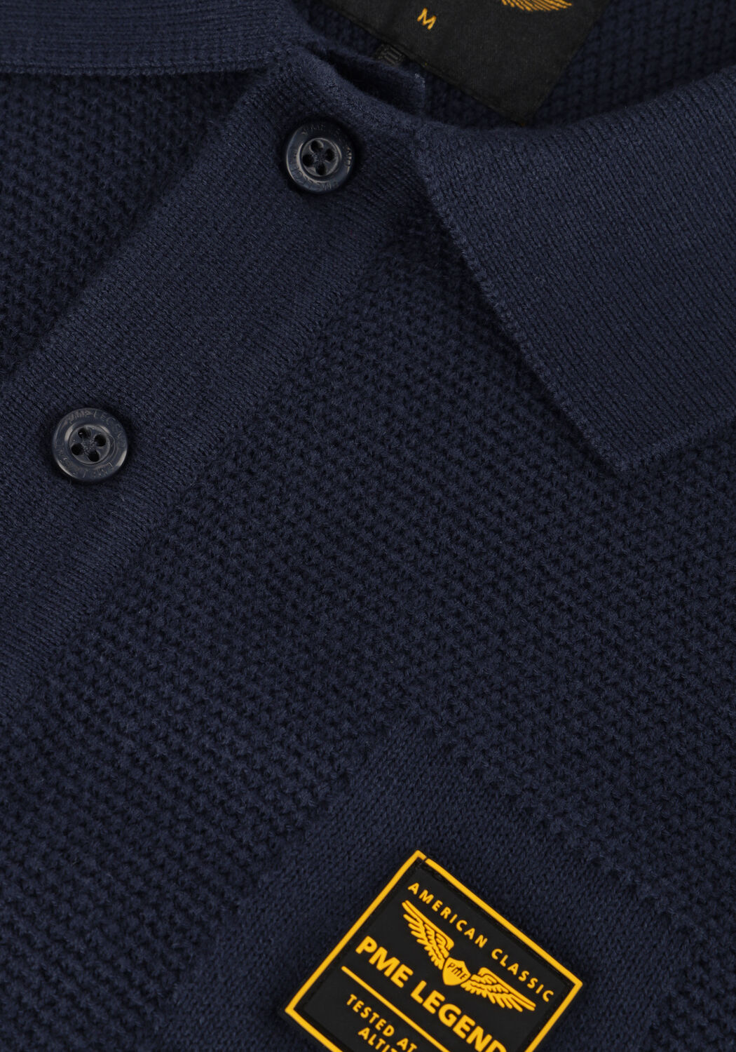 Blauwe PME LEGEND Polo SHORT SLEEVE POLO COTTON - large
