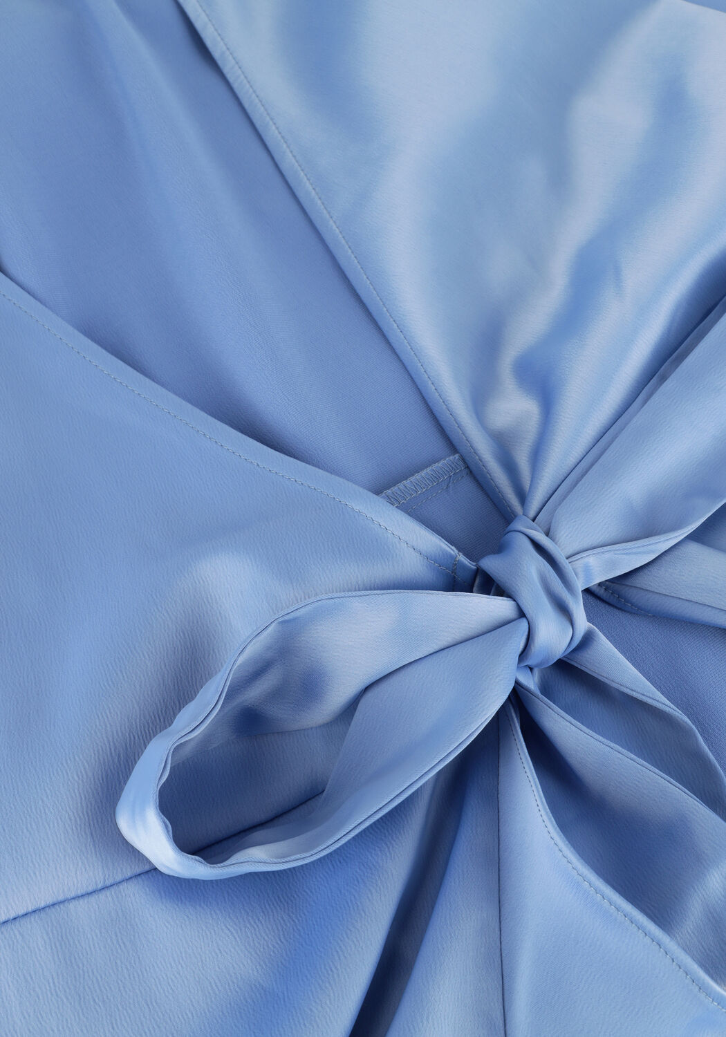 Lichtblauwe Y.A.S. Midi jurk YASTHEA MIDI WRAP DRESS - large