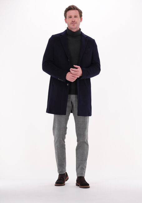 Donkerblauwe PROFUOMO Mantel OUTERW LONG COAT KNIT NAVY Donkerblauwe PROFUOMO Mantel OUTERW LONG COAT KNIT NAVY - large