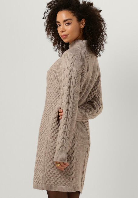 Taupe SUNCOO Mini jurk CHONA - large