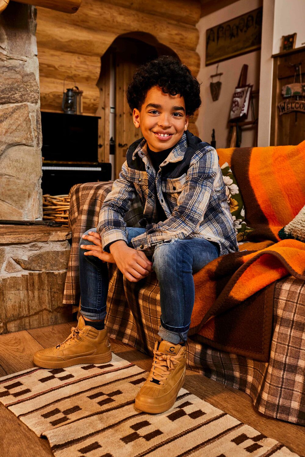 Donkerblauwe RETOUR Casual overhemd MATHEW - large