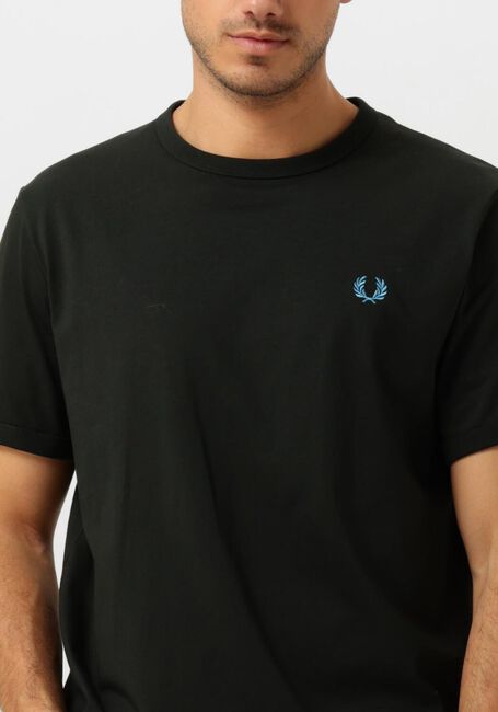 Groene FRED PERRY T-shirt RINGER T-SHIRT - large