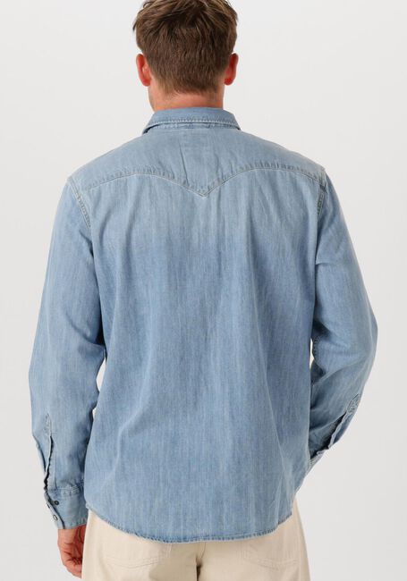 Lichtblauwe LEVI'S Casual overhemd BARSTOW WESTERN - large