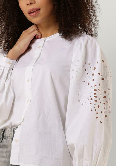 Witte BY-BAR Blouse RIKKI EMBROIDERY BLOUSE - large