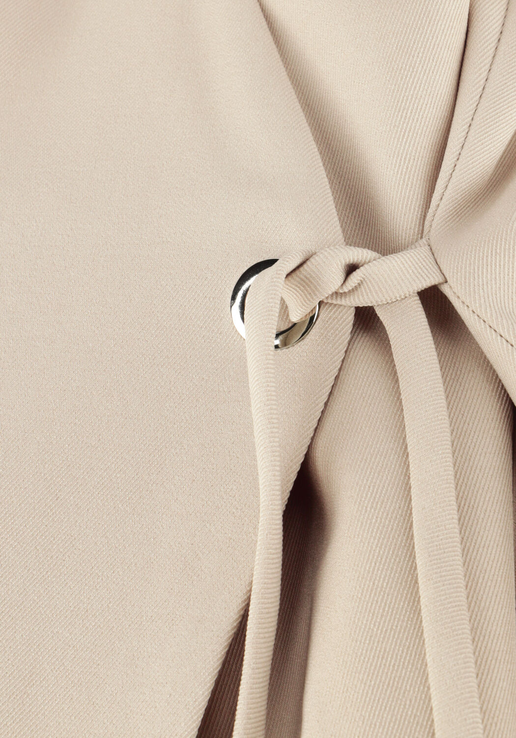 Beige NEO NOIR Mini jurk SENDITA EYELET DRESS - large