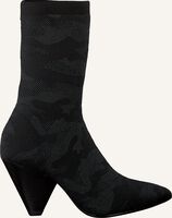 Zwarte ASH Enkellaarsjes DARE CAMO - medium