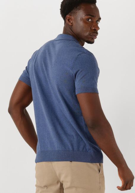 Donkerblauwe SELECTED HOMME Polo SLHBERG SS KNIT POLO NOOS - large