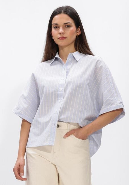 Lichtblauwe BY-BAR Blouses SUNNY BLUE STRIPE BLOUSE - large