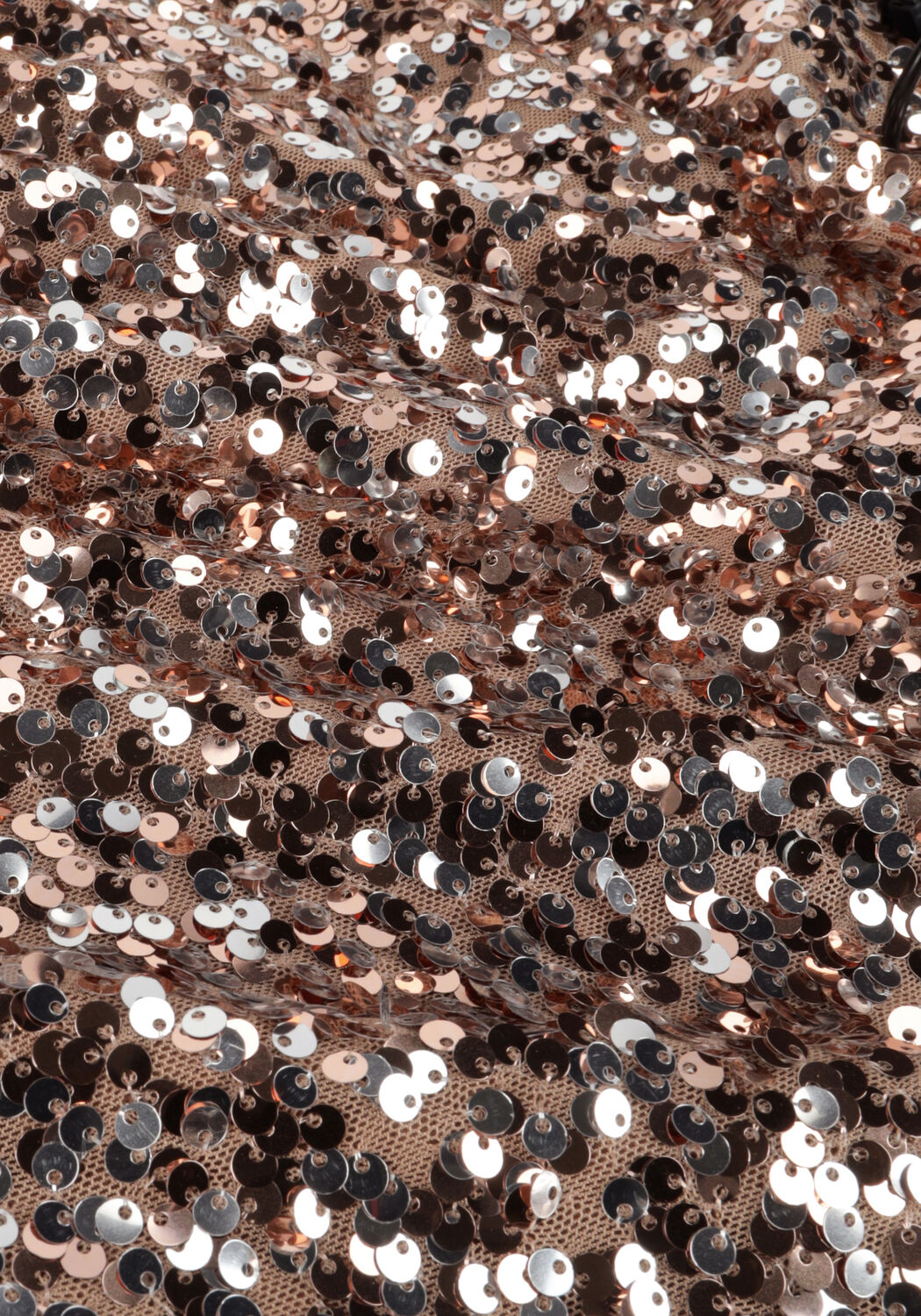 Bronzen NEO NOIR Midirok BAIRA SEQUINS SKIRT - large