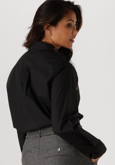 Zwarte SUMMUM Blouses BLOUSE CRISPY POPLIN DIAMANTS - large